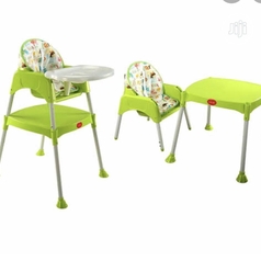 2 In 1 Feeding Chair With Seat Cover + Study Table & Chair