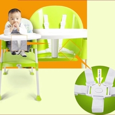 2 In 1 Feeding High Chair With Safety Belt