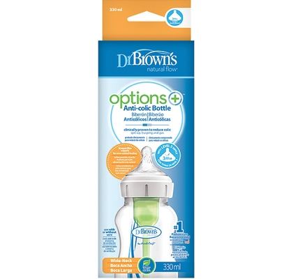 Dr. Brown’S Options+ Wide-Neck Baby Bottle 330ml