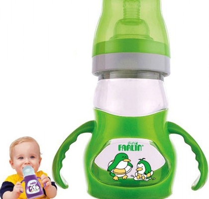 farlin anti-choke bended feeding bottle (nf-903)