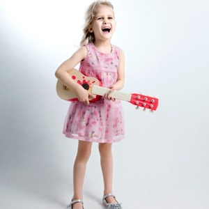 classic baby wooden guitar.