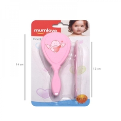 Mumlove Baby Comb And Brush Sets With Nylon Bristles Decorative Mirror Brush Comb Set