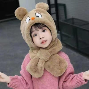 winter cap with scarf